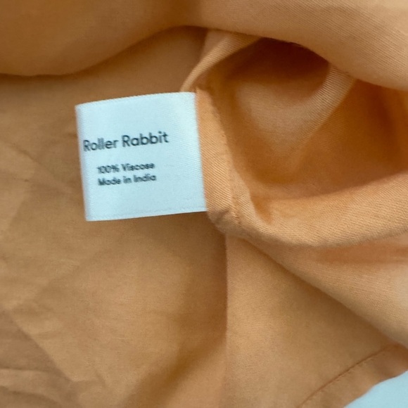 Roller Rabbit Minimalist Camisole Slip Midi Knee Length Dress Orange-Peach,SZ XS - Picture 10 of 11